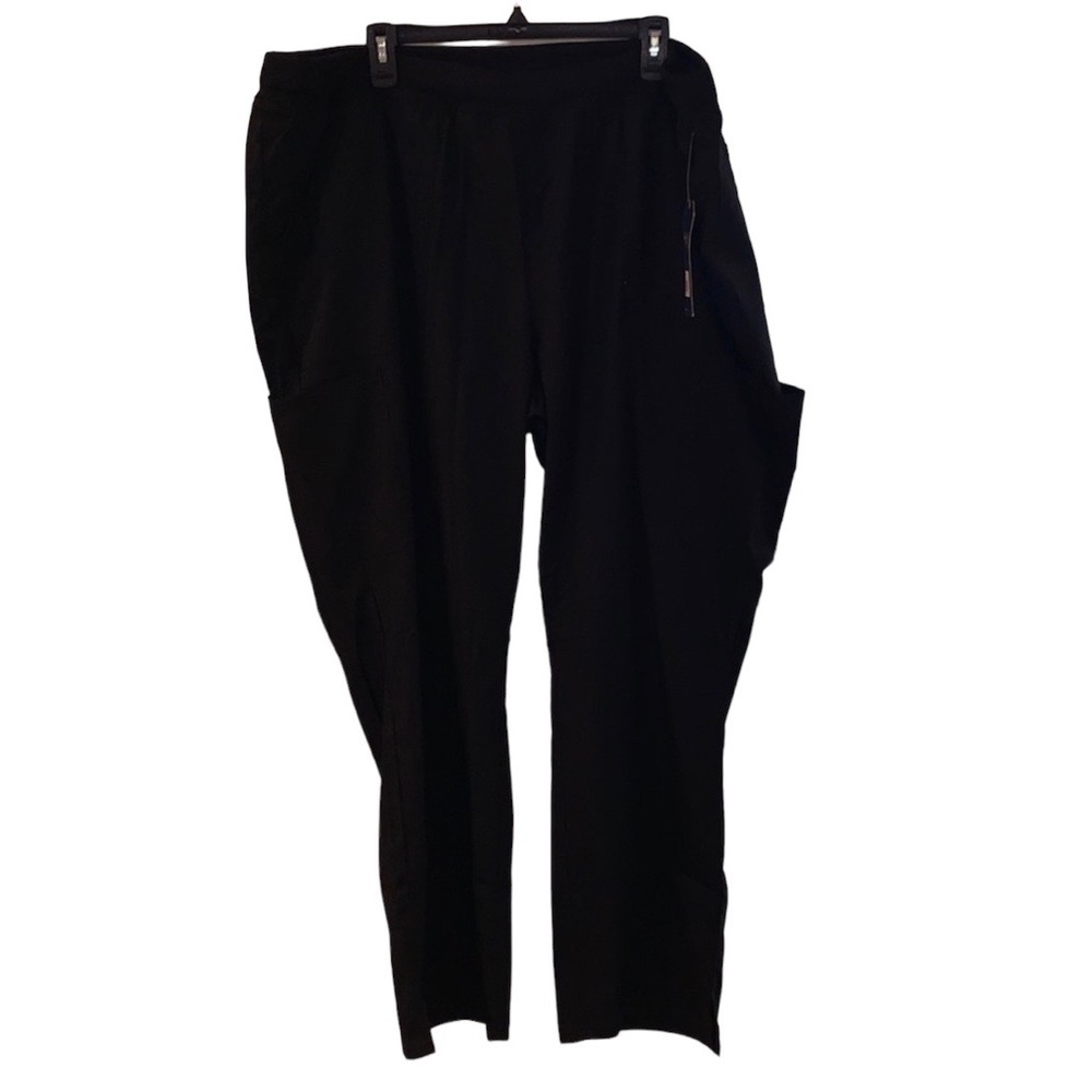 NWT Cherokee Black Scrubs Pants With Side Pockets Size 2XL